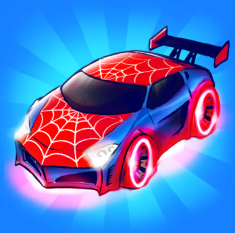 Merge Neon Car: Idle Car Merge icon