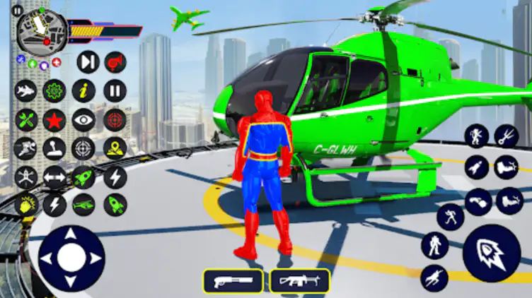 Spider Rope Hero Gangster Game ScreenShot - APKIKI.COM