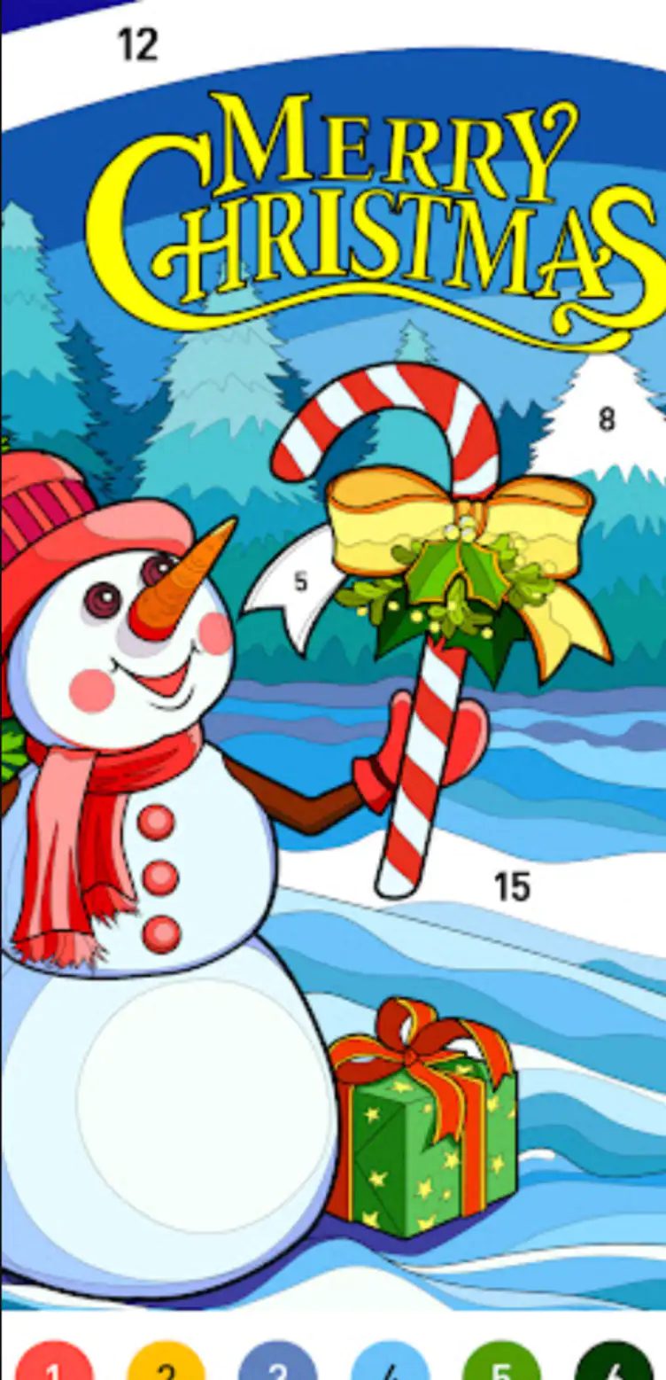 Christmas Winter Coloring Book ScreenShot - APKIKI.COM